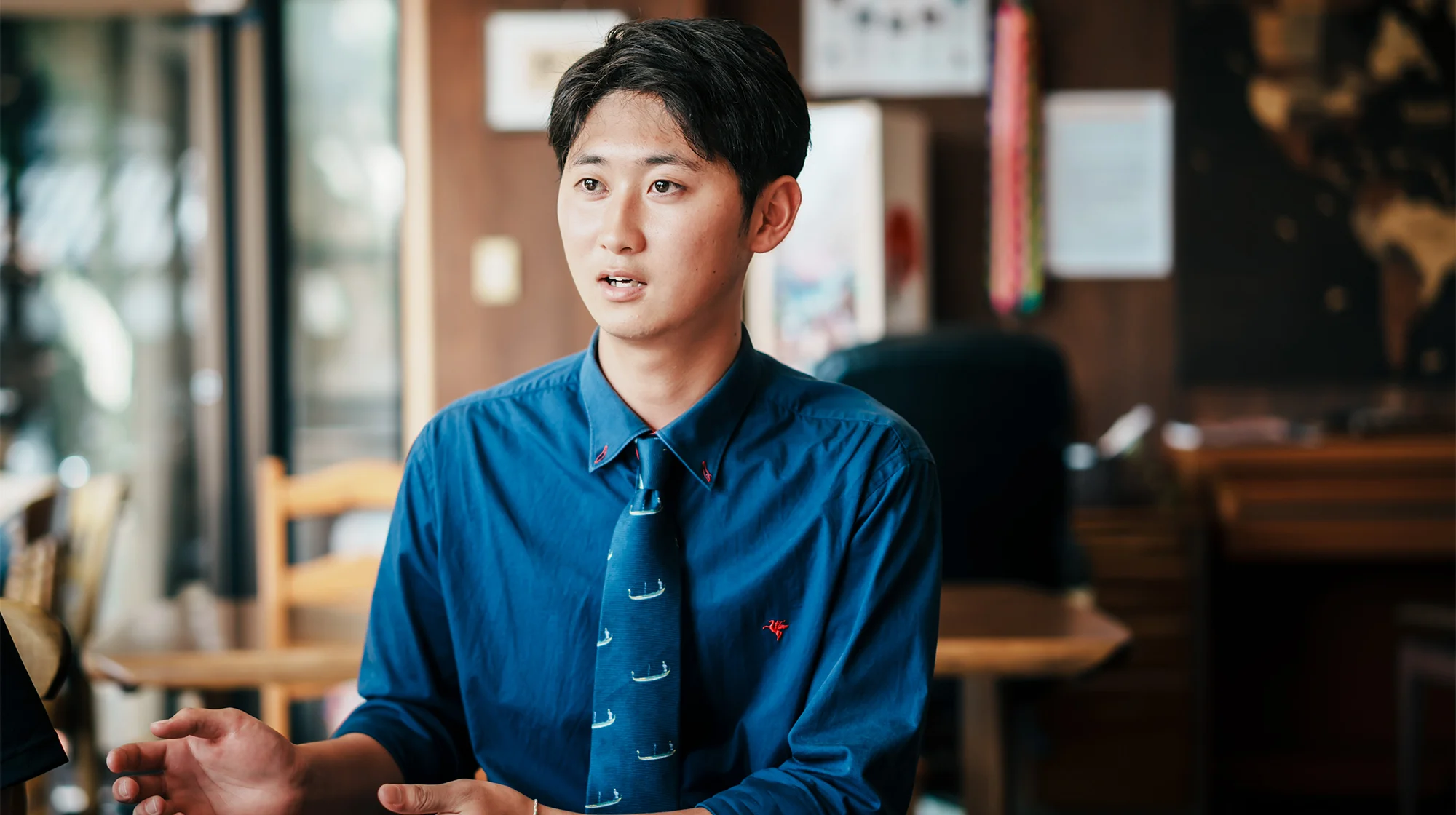 岸達哉さん（広島修道大学 国際コミュニティ学部3年）