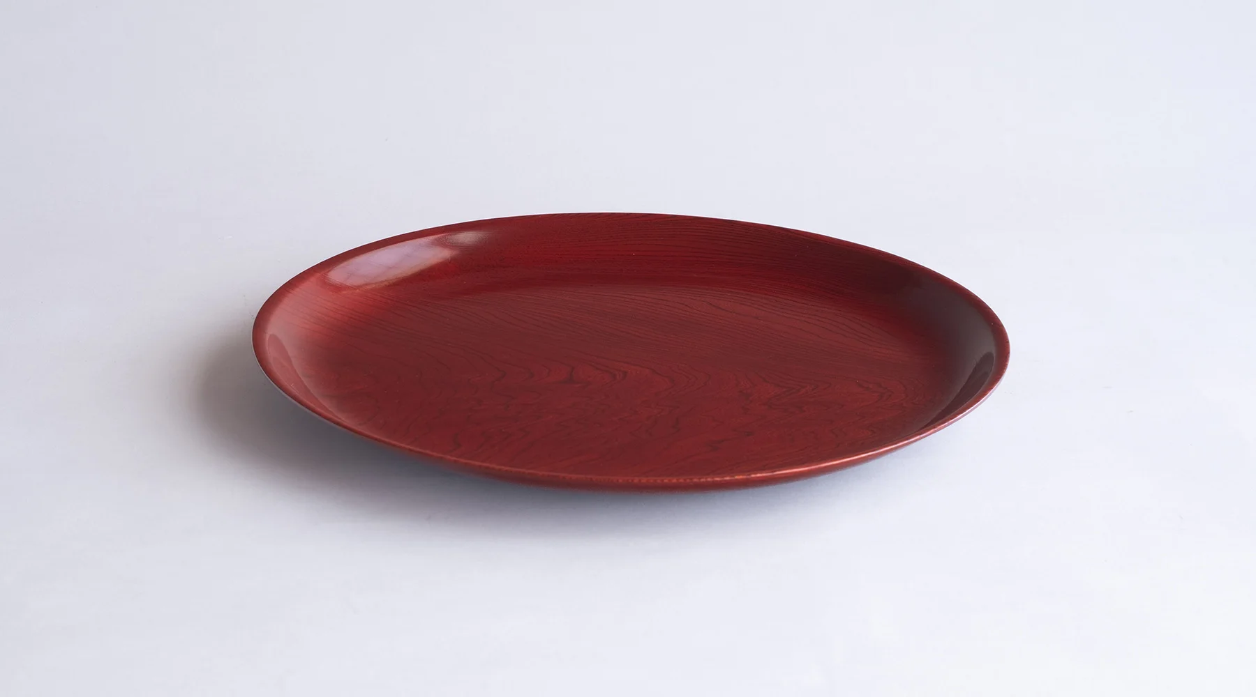 藤本氏作 欅赤拭漆盛器